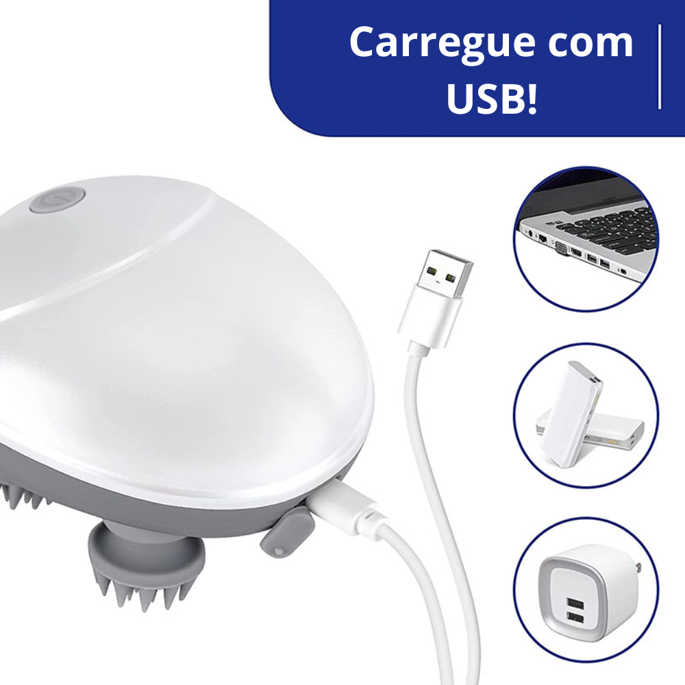 Massageador Elétrico para Pets e Tutores