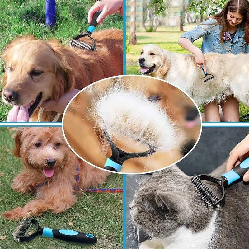 Escova Rasqueadeira Anti Pelo Embaraçado para Pets