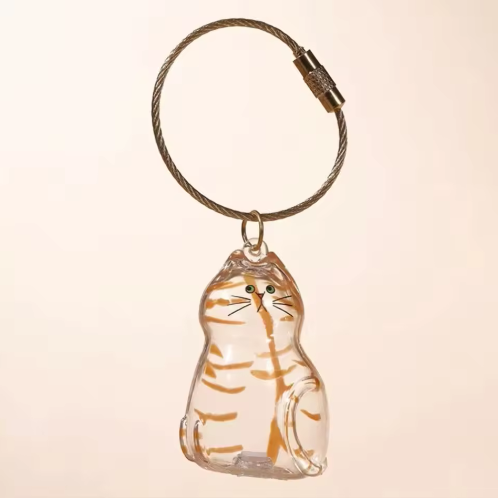 Chaveiro de Acrílico para Pelos de Gatos