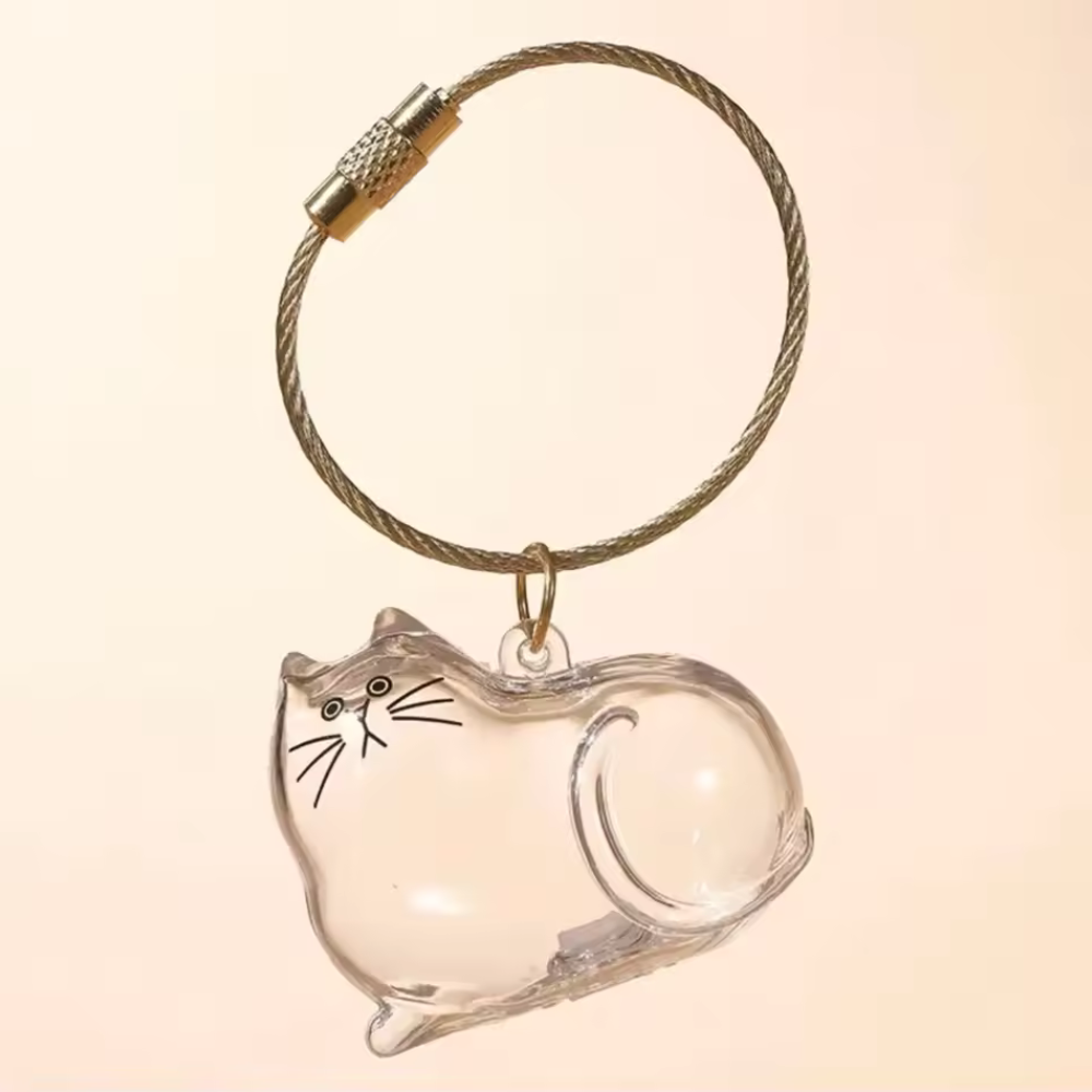 Chaveiro de Acrílico para Pelos de Gatos