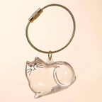 Chaveiro de Acrílico para Pelos de Gatos