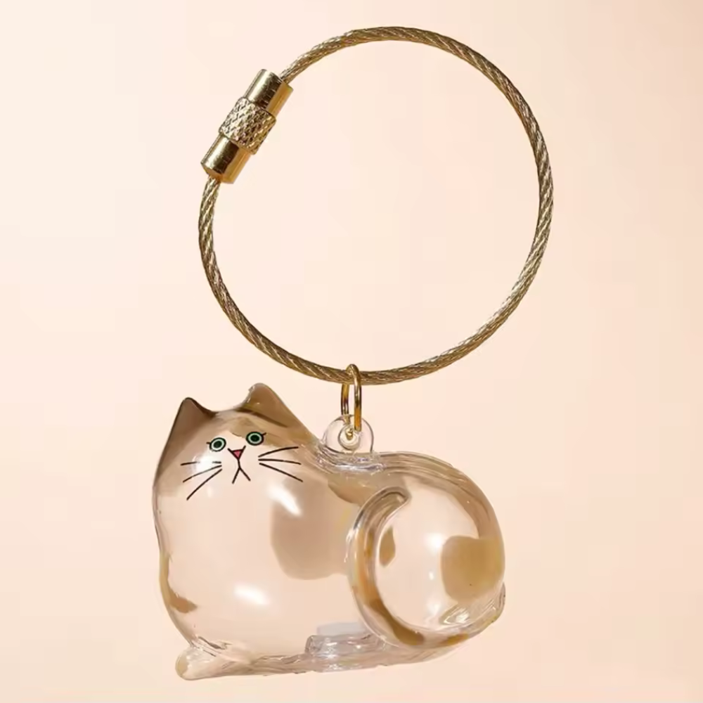 Chaveiro de Acrílico para Pelos de Gatos