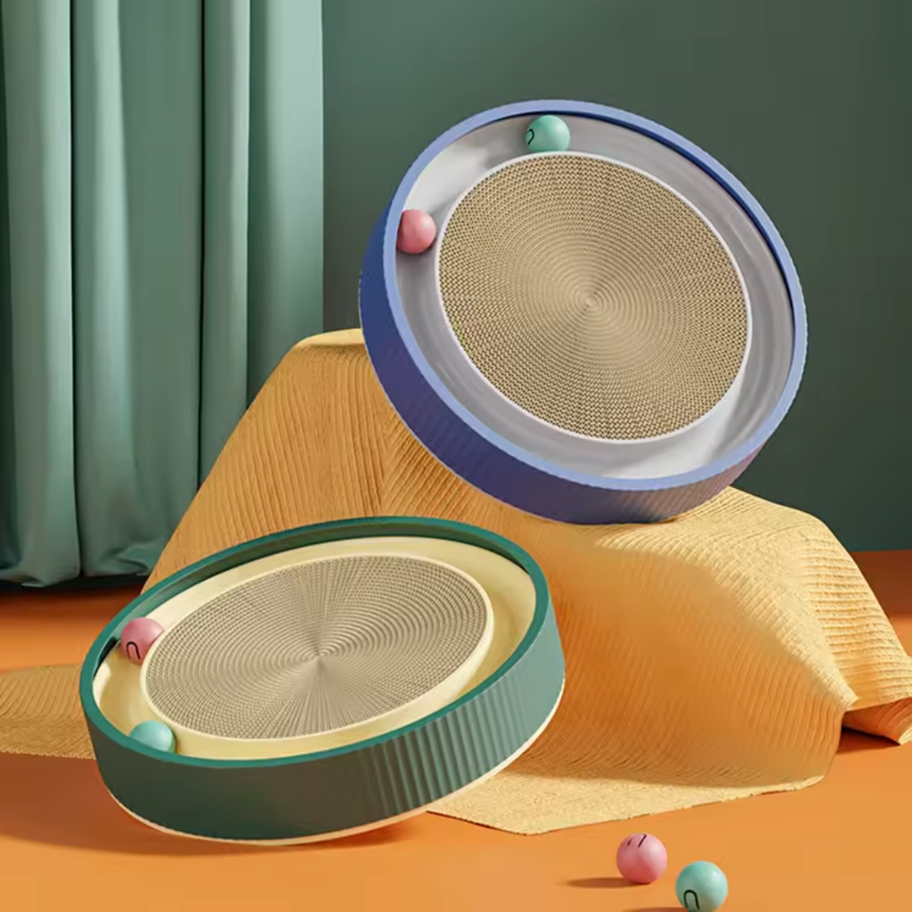 Brinquedo Arranhador Interativo com Bolinhas para Gatos
