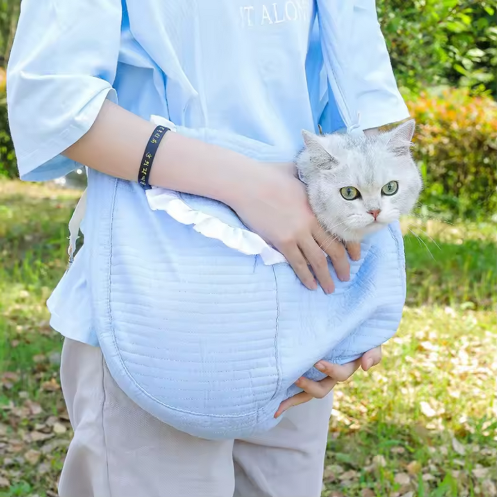 Bolsa com Alça Lateral para Transporte de Gatos