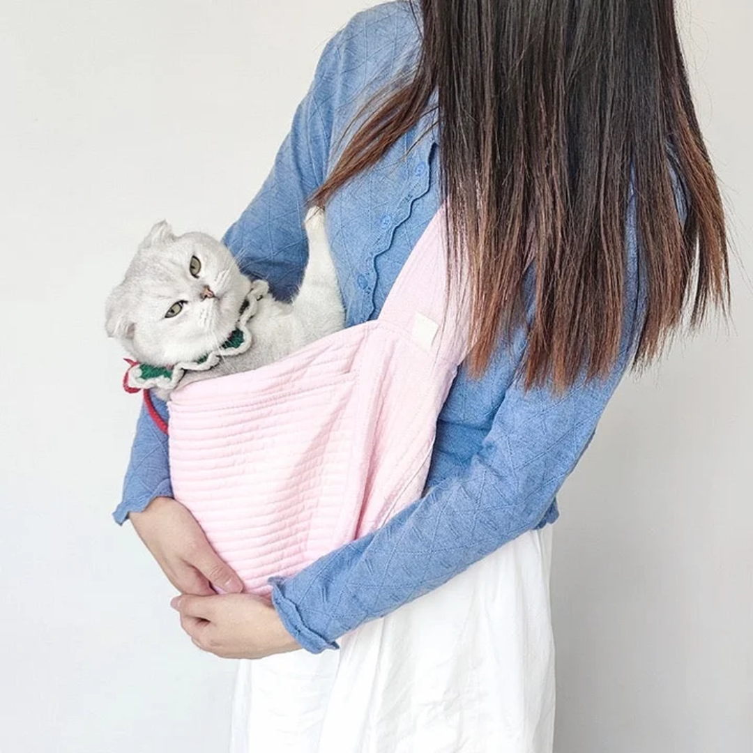 Bolsa com Alça Lateral para Transporte de Gatos