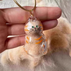 Chaveiro de Acrílico para Pelos de Gatos