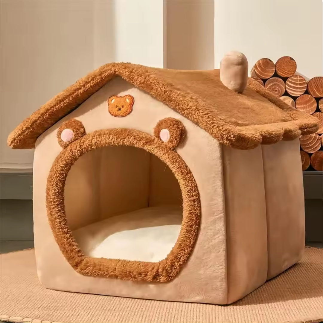 Casa Ursinho Desmontável para Gatos
