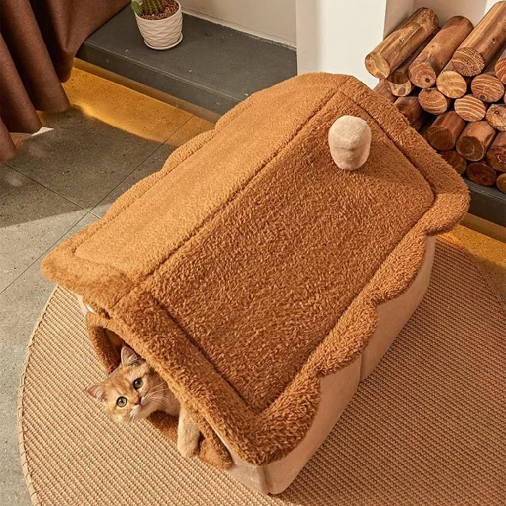 Casa Ursinho Desmontável para Gatos