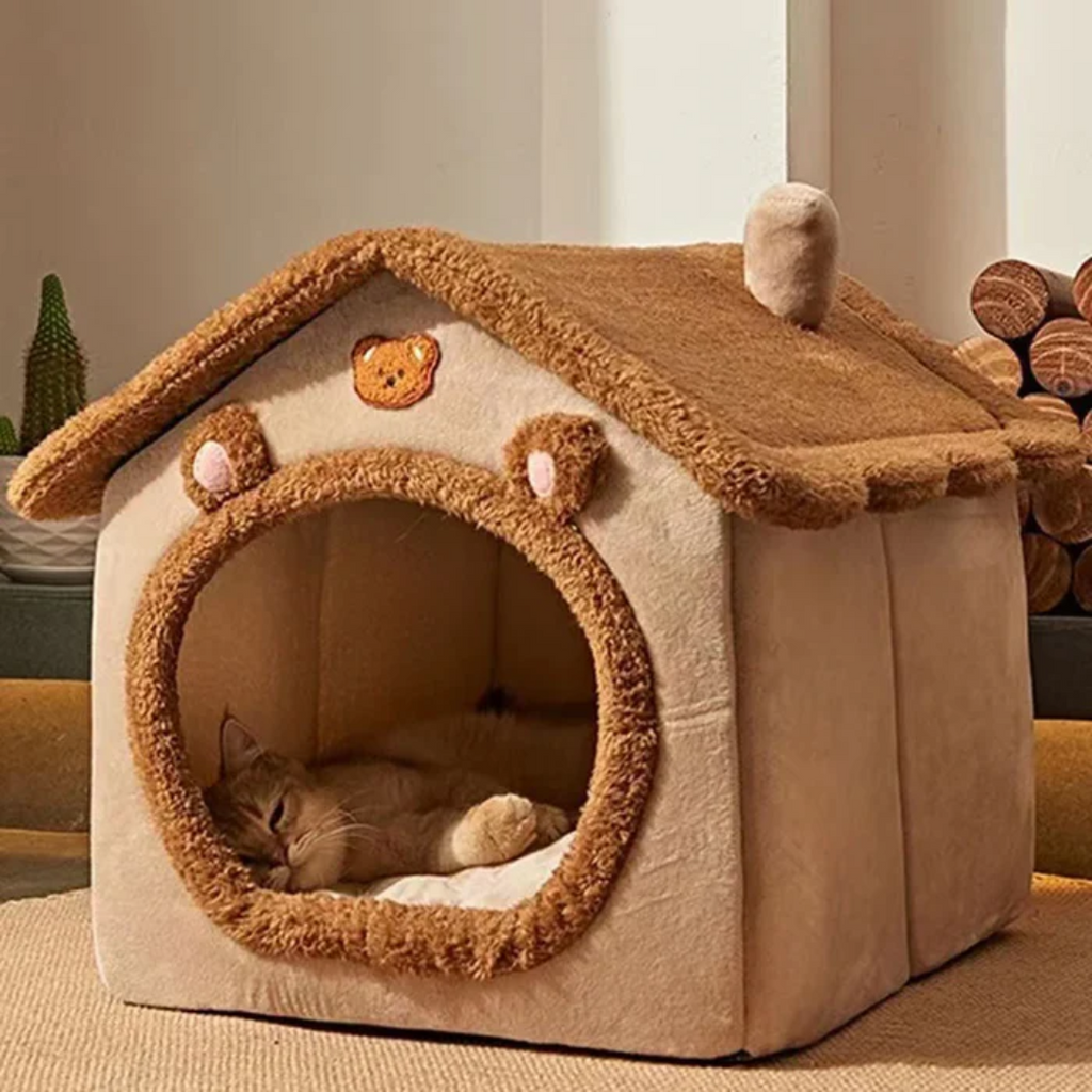 Casa Ursinho Desmontável para Gatos