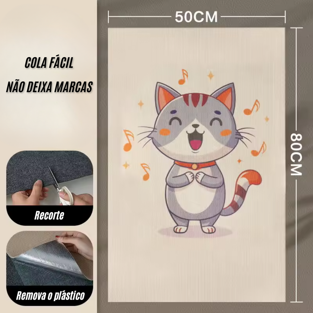 Carpete Adesivo (com Estampa) para Unha de Gatos
