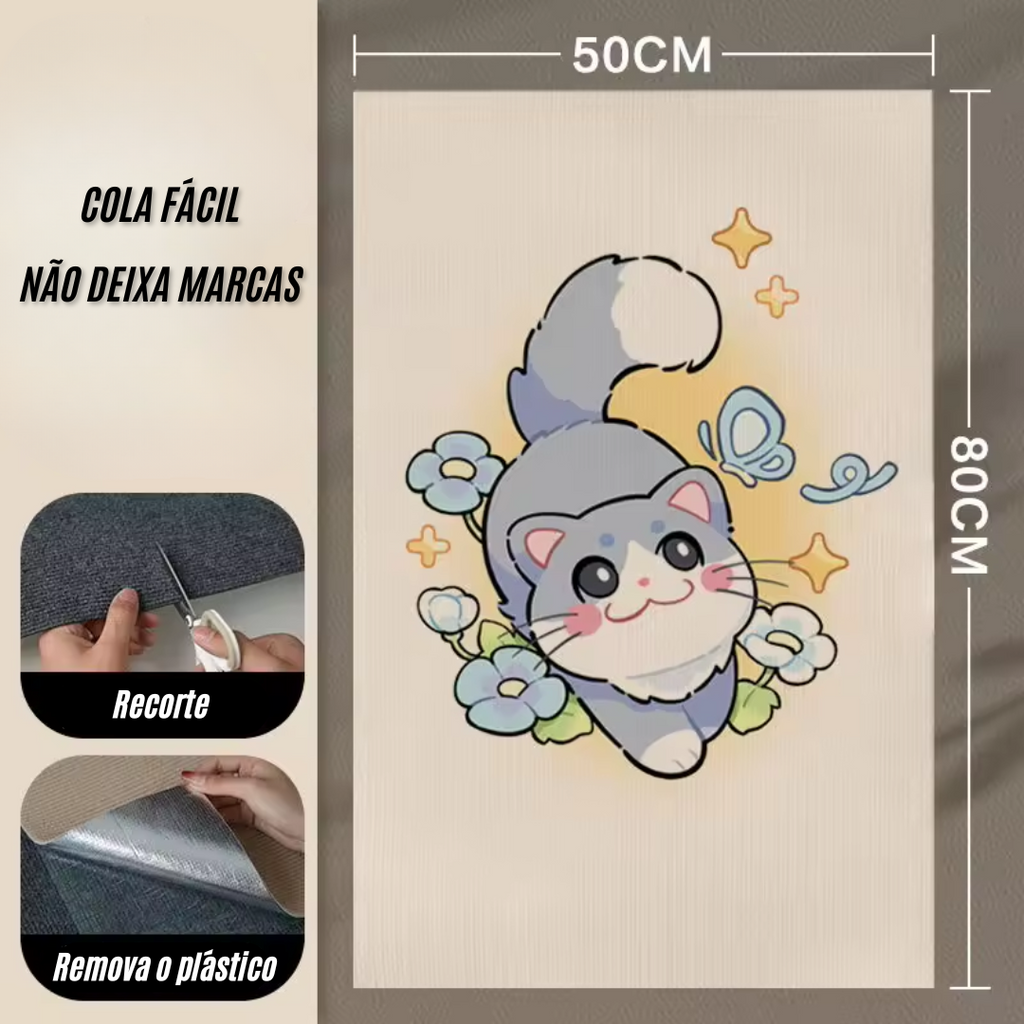 Carpete Adesivo (com Estampa) para Unha de Gatos