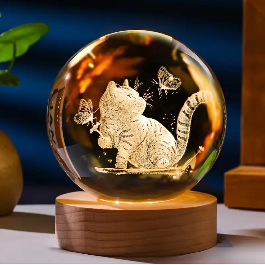 Luminária 3D Personalizável - Com a Foto do seu Gato