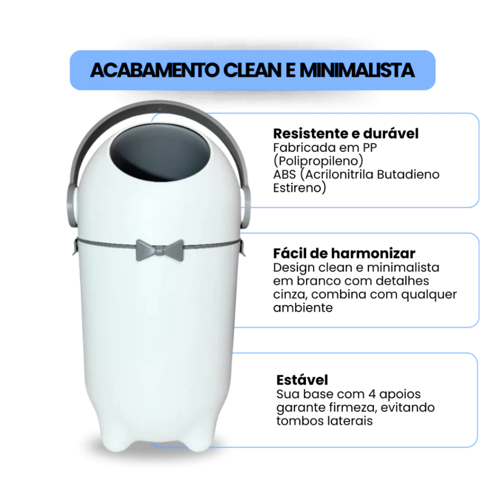 Lixeira Antiodor para Descarte de Sujeiras