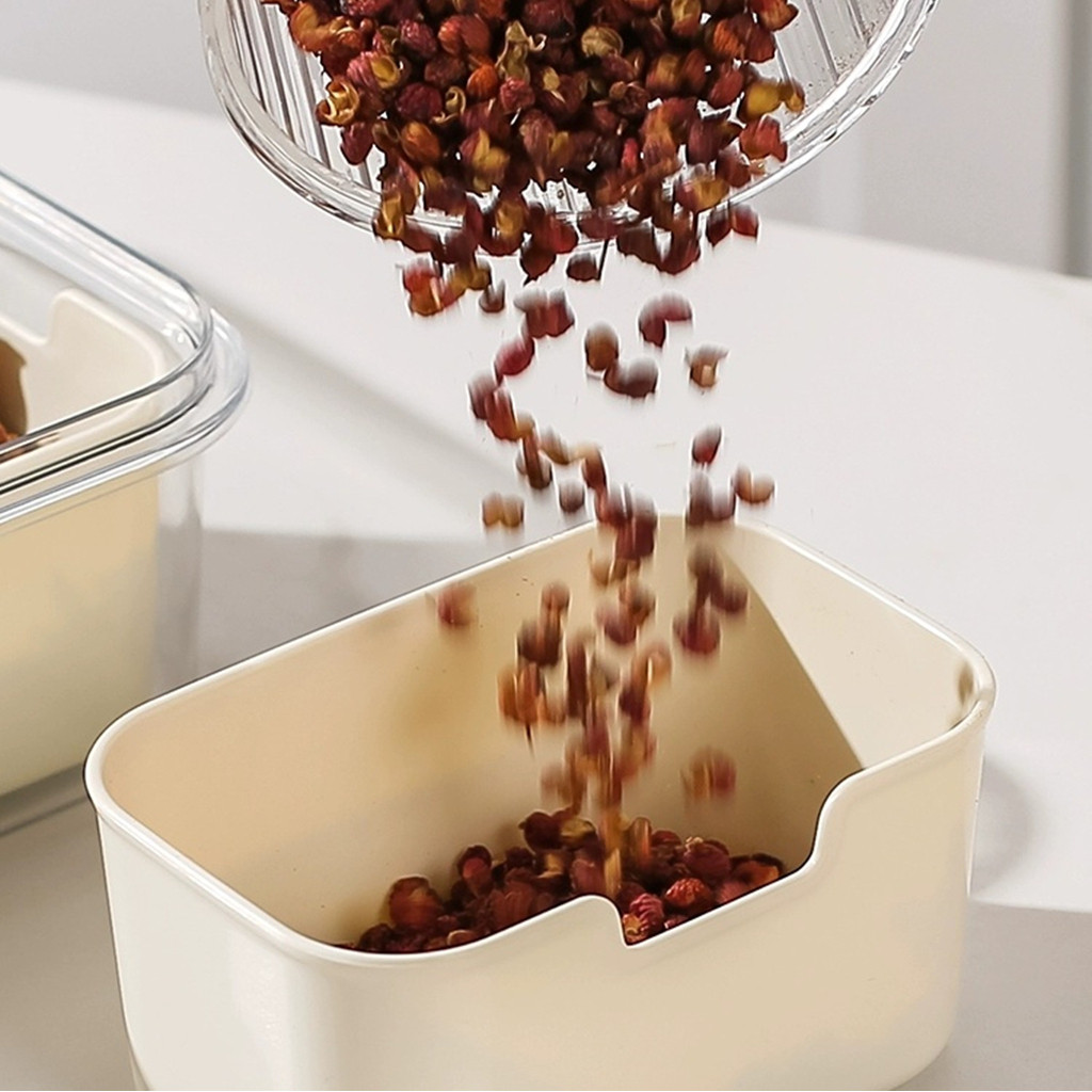 Organizador de Alimento Acrílico Com 8 Divisórias Para Frutas Legumes e Petiscos Transparente