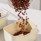 Organizador de Alimento Acrílico Com 8 Divisórias Para Frutas Legumes e Petiscos Transparente