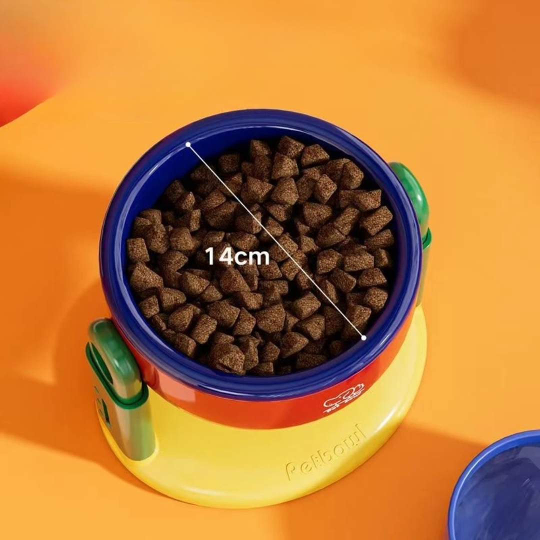 Tigela Ajustável Antiderrapante para Gatos