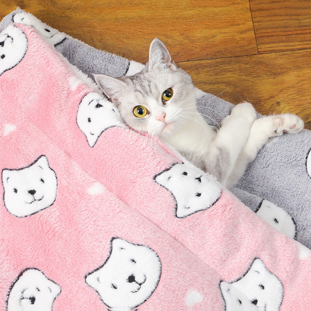 Tapete Quentinho de Pelúcia para Gatos