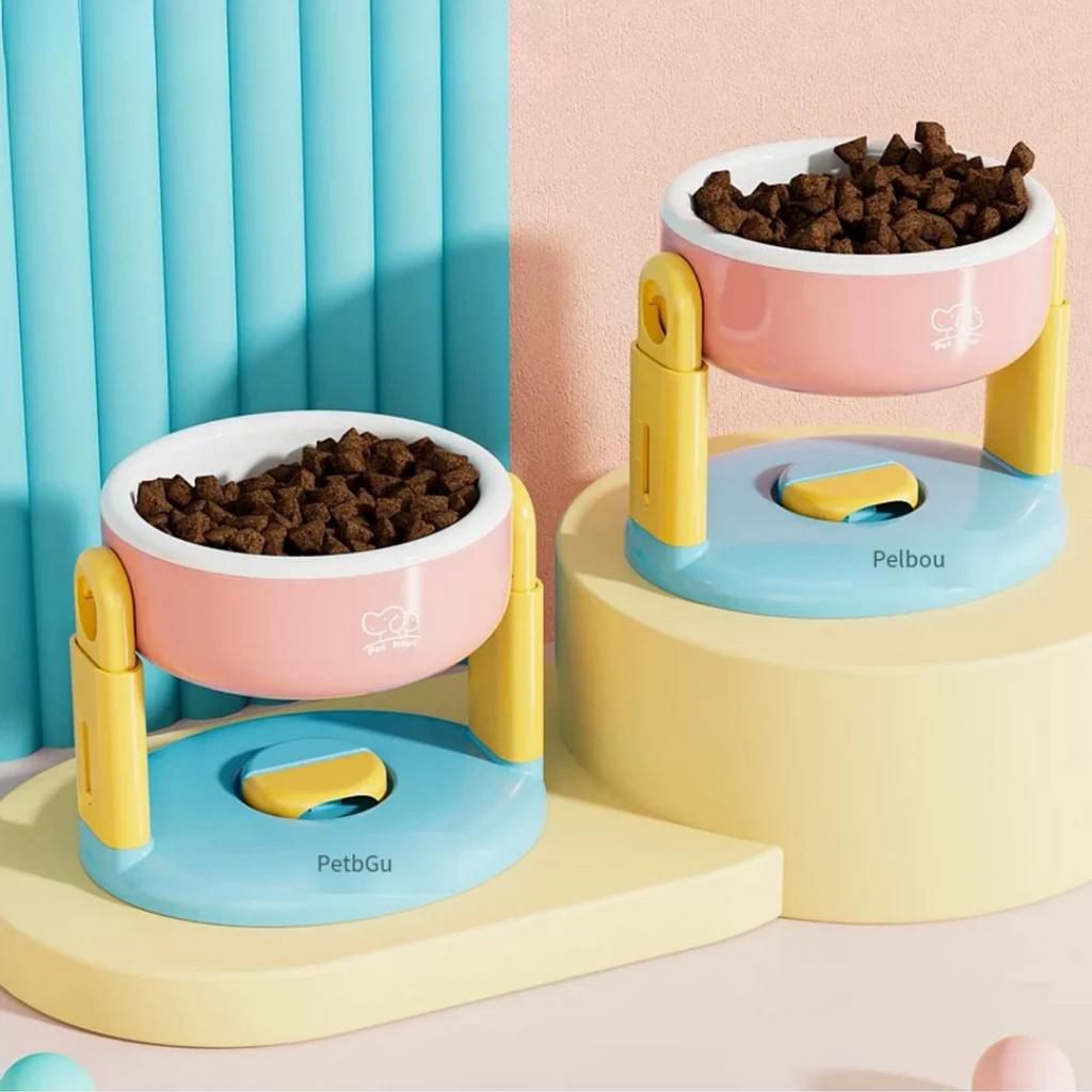 Tigela Ajustável Antiderrapante para Gatos