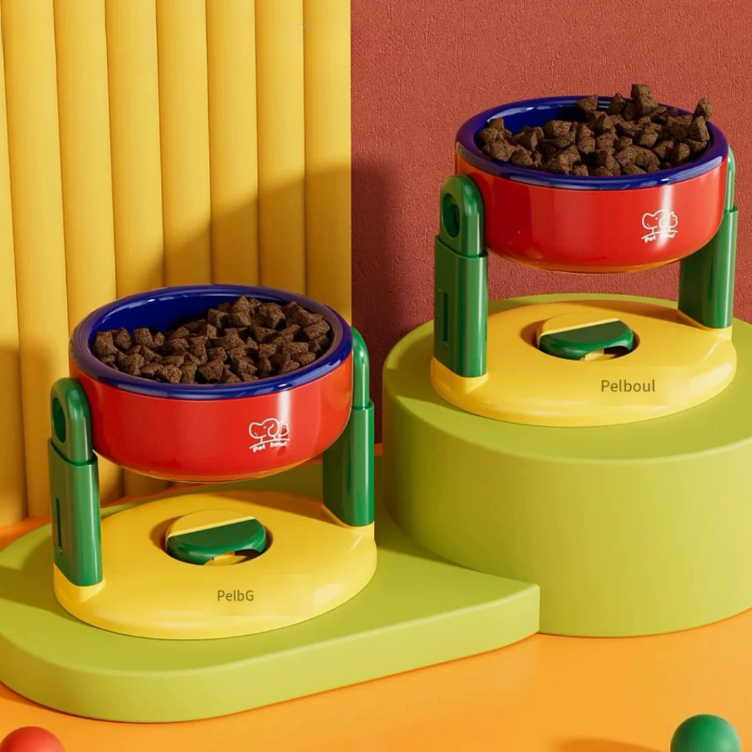 Tigela Ajustável Antiderrapante para Gatos